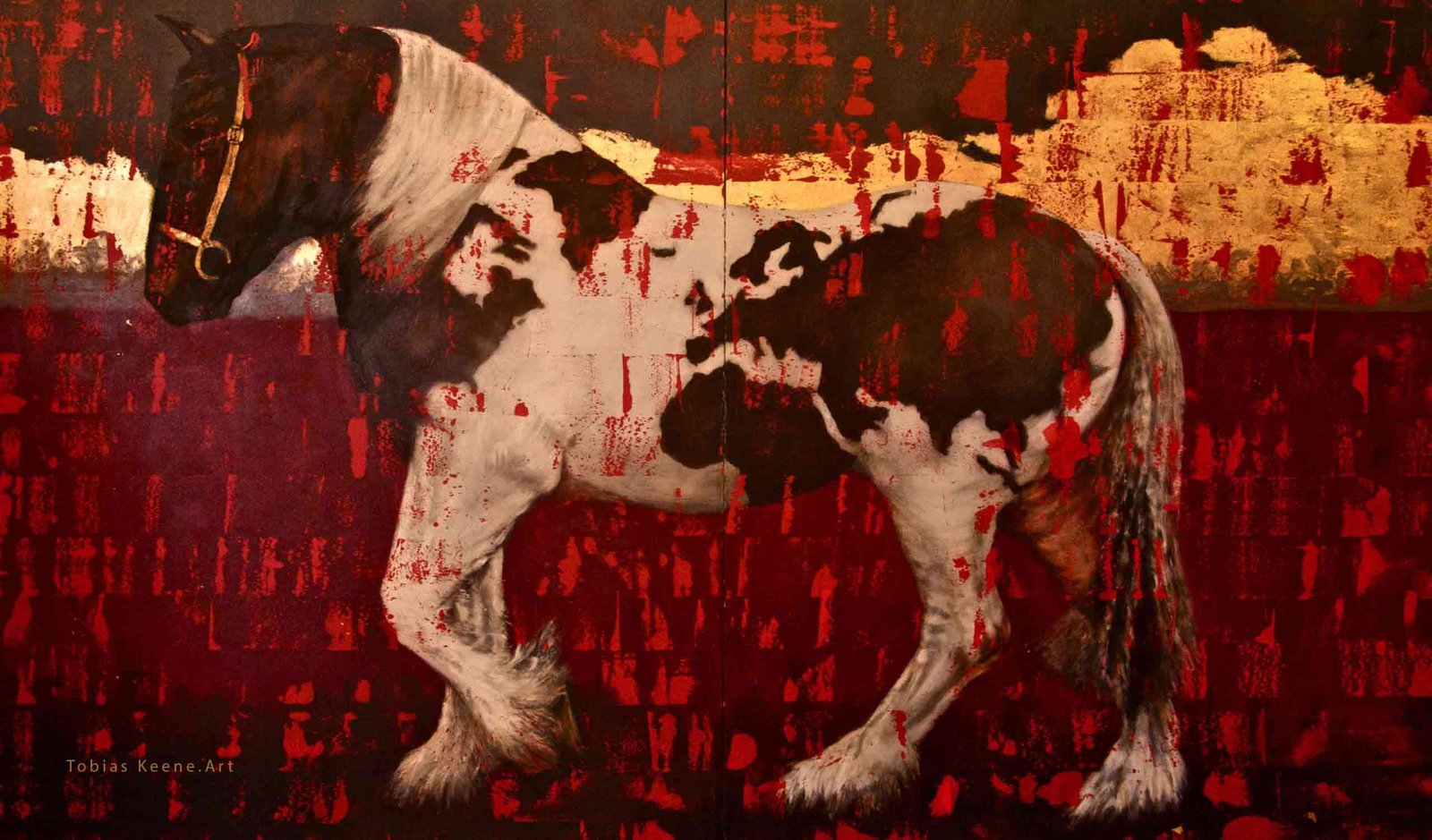 FULLSCREEN IMAGE "The King's Horse" - an oil painting by Tobias Keene
