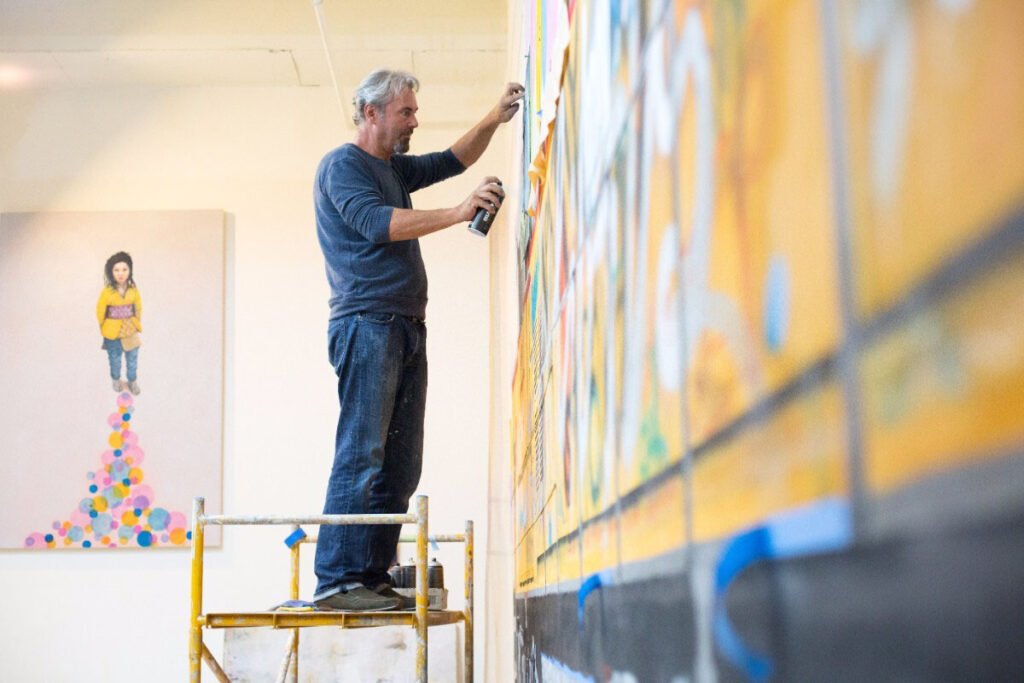 TOBIAS KEENE #KeeneOnArt in his Los Angeles, California Studio